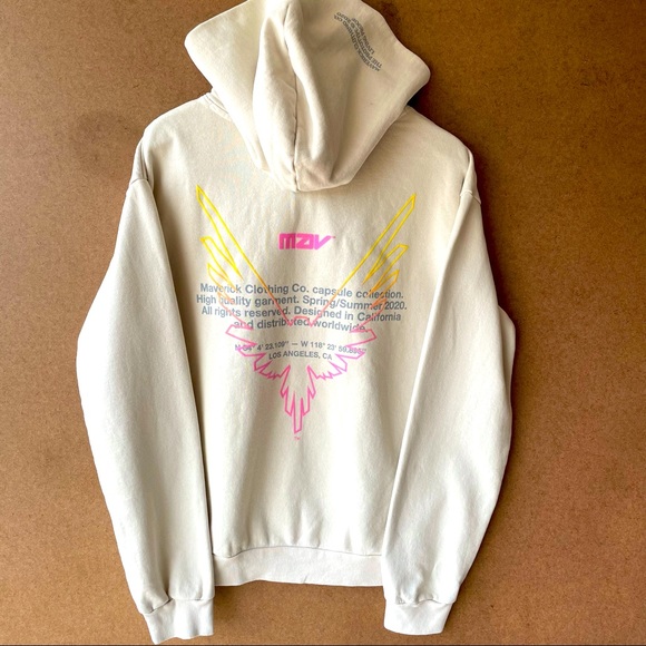 MAVERICK CLOTHING MENS BONE HOODIE SZ:S/M/L/XL - Picture 6 of 14